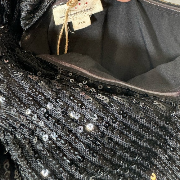 Anthropologie Let Me Be One-Shoulder Mini Dress SEQUINED - Picture 5 of 8